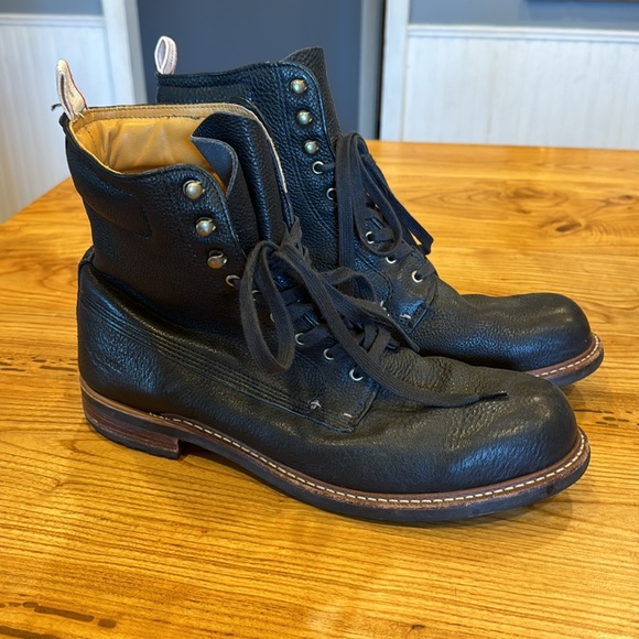 Rag’n’Bone officer black boots men’s 12 - Picture 3 of 7
